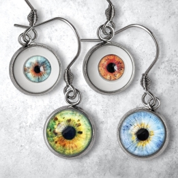 Boucles d'oreilles Oeil Humain Naturel
