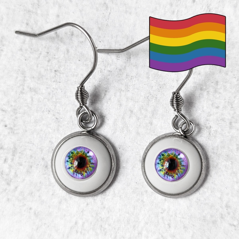 Boucles d'oreilles Oeil Humain LGBTQIA+ attirance