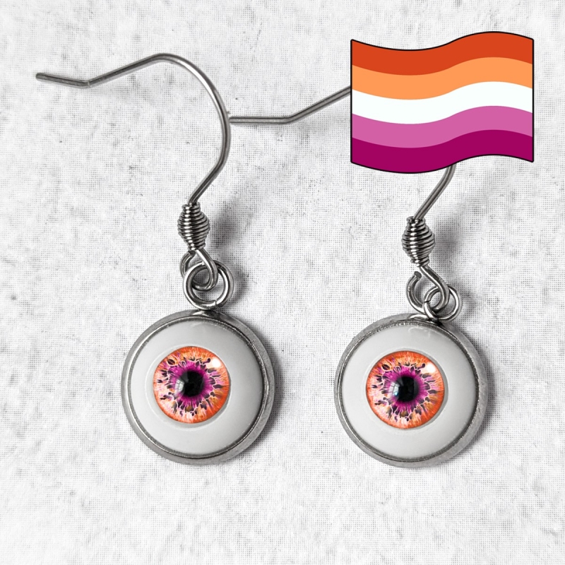 Boucles d'oreilles Oeil Humain LGBTQIA+ attirance