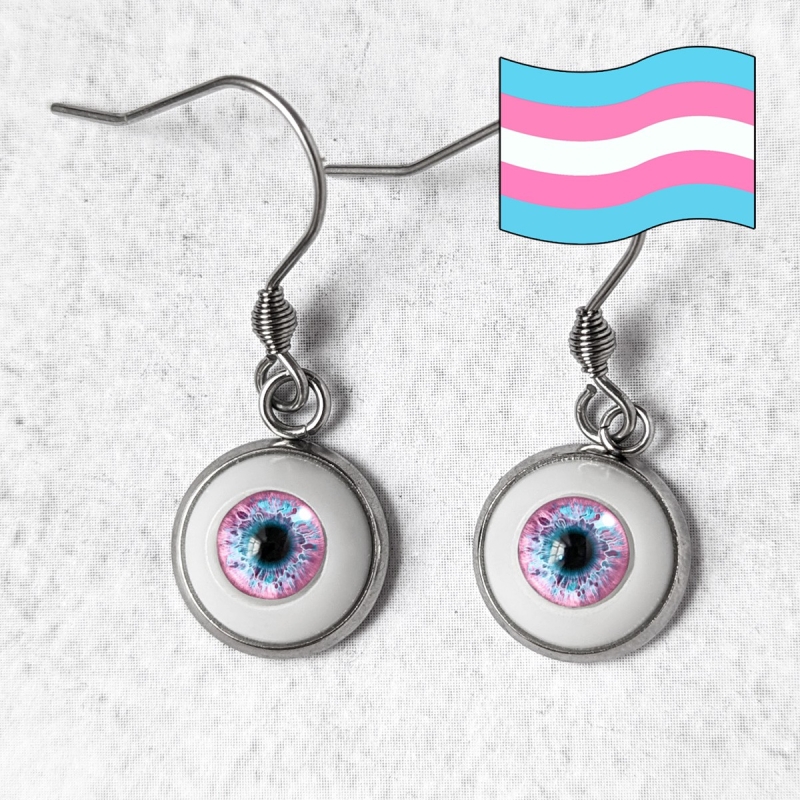 Boucles d'oreilles œil Humain LGBTQIA+ genre