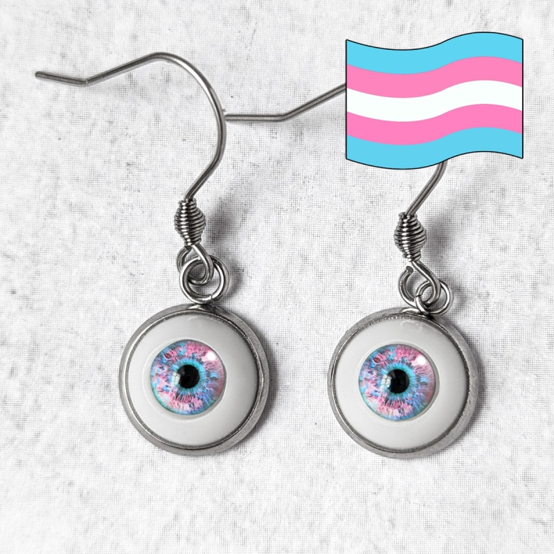 Boucles d'oreilles œil Humain LGBTQIA+ genre