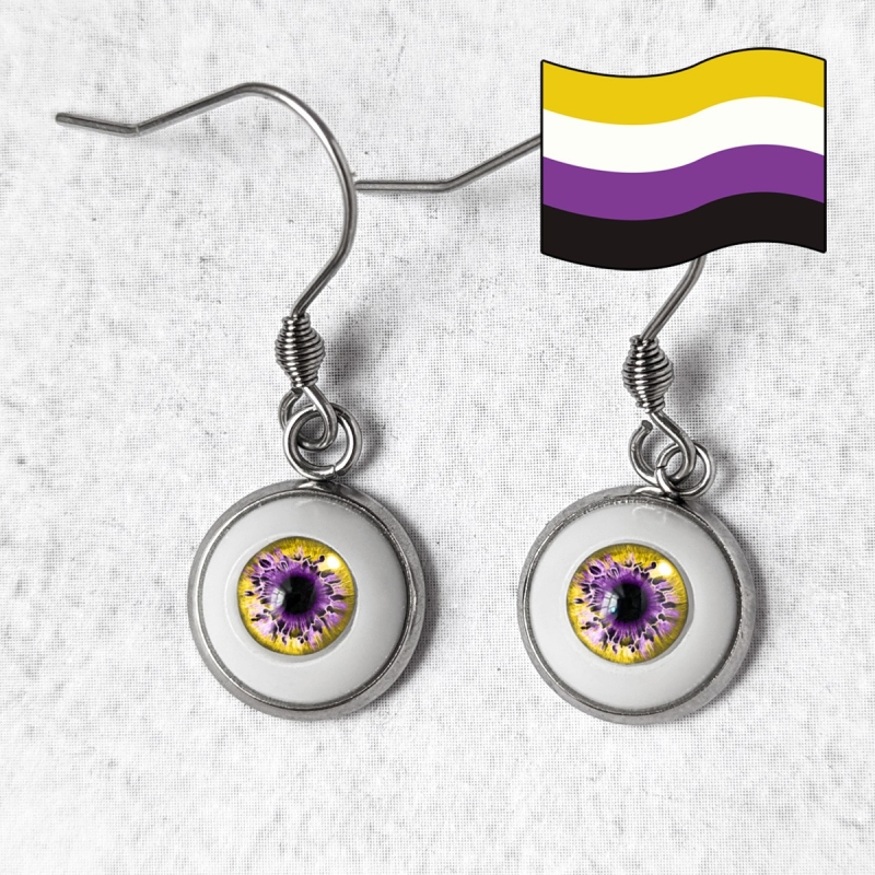 Boucles d'oreilles œil Humain LGBTQIA+ genre