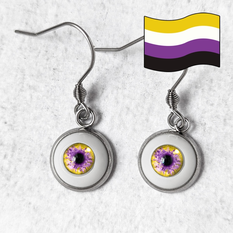 Boucles d'oreilles œil Humain LGBTQIA+ genre