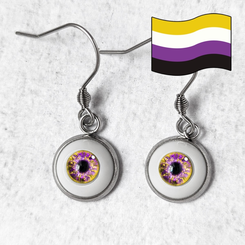 Boucles d'oreilles œil Humain LGBTQIA+ genre