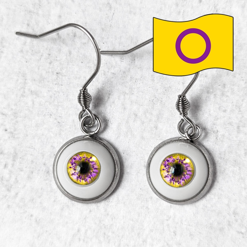 Boucles d'oreilles œil Humain LGBTQIA+ genre