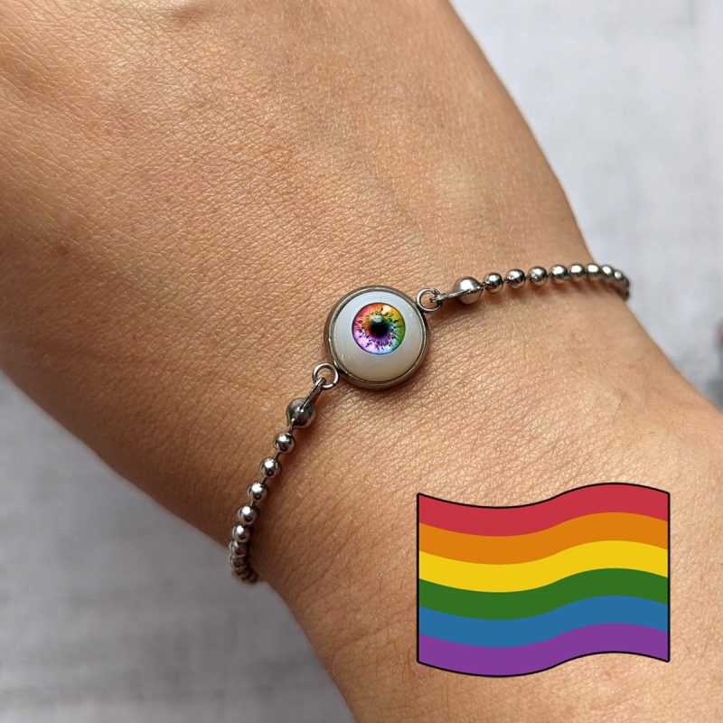 Bracelet œil Humain LGBTQIA+ attirance