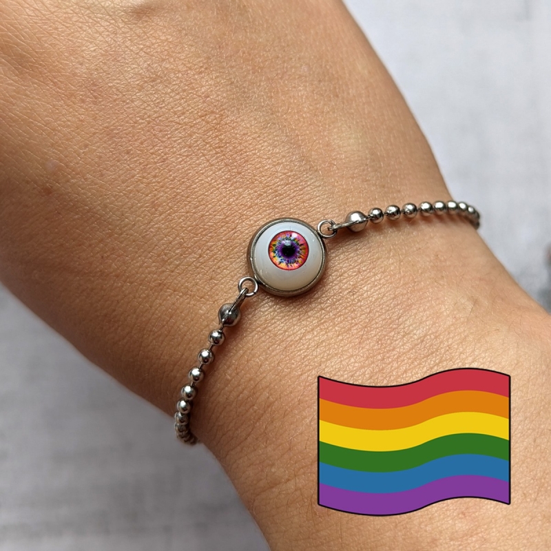 Bracelet œil Humain LGBTQIA+ attirance