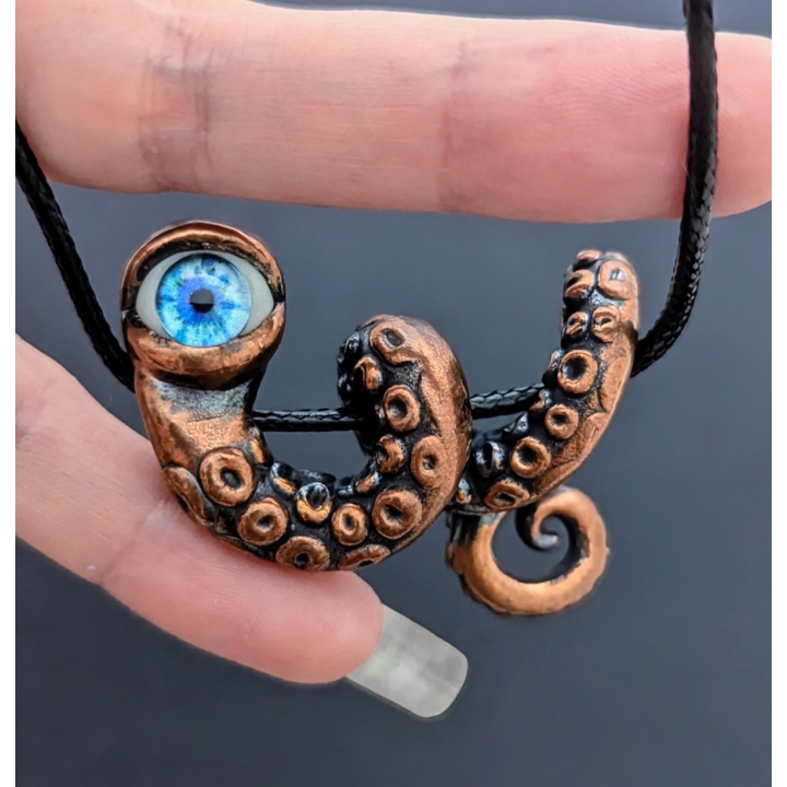 Tentacule alien oeil bleu