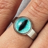 Bague oeil chat turquoise