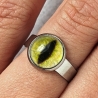Bague oeil chat jaune