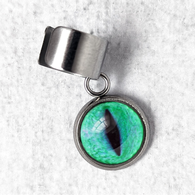 bague d'oreille Oeil de chat verre d'eau