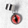 bague d'oreille Oeil de chat rouge