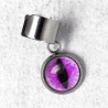 bague d'oreille Oeil de chat violet