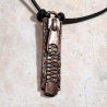 pendentif braguette cuivre fermeture éclair electroformé