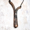 collier cuivre fermeture éclair ouverte braguette