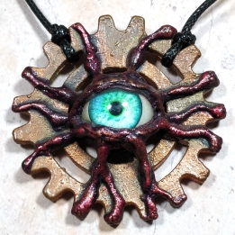 Boucle engrenage  oeil visqueux  résine