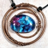 pendentif galaxy cuivre galaxie artisanal créateur