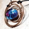 pendentif galaxy cuivre galaxie artisanal créateur